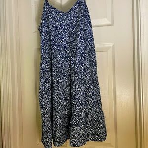 SHEIN lightweight blue & white summer dress.